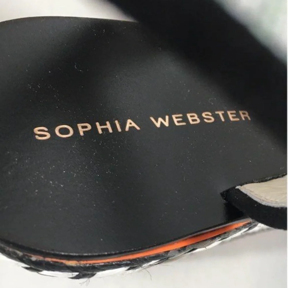 NEW!! Women’s Sophia Webster Lucita Stylish Woven Platform Wedge Sandals Size 41